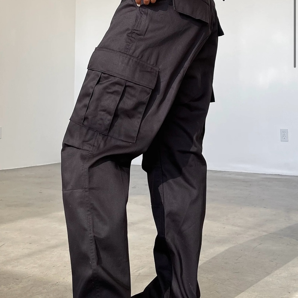 Local European Black Cargo Pants